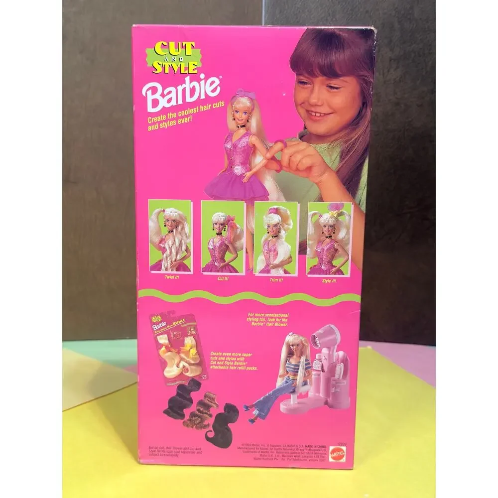 Cut and Style Barbie 1994  Mattel 12639 NRFB Vintage